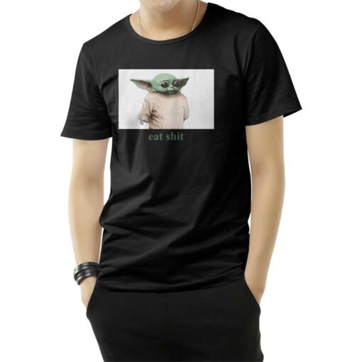 Eat Shit Baby Yoda Chris Evans Knives Out T-Shirt
