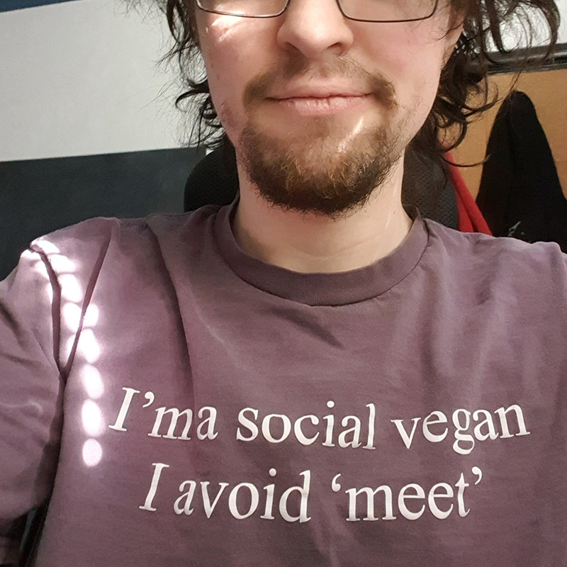 I'm A Social Vegan I Avoid Meet T-Shirt