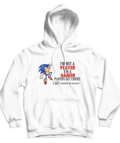 I'm Not Player I'm A Gamer Players Get Chicks I Get Bullied At School Hoodie