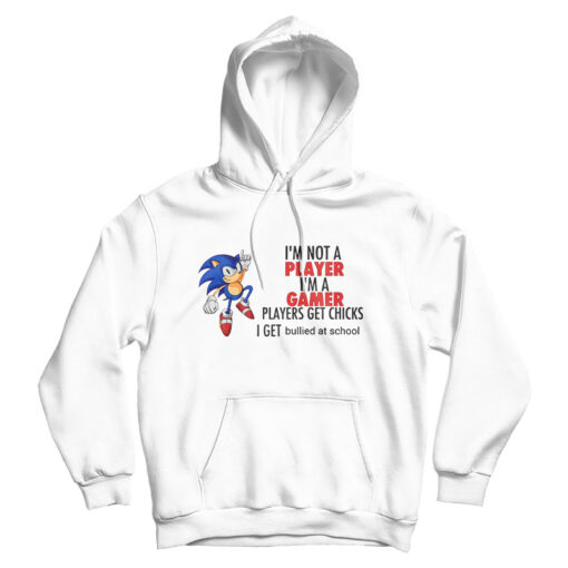 I'm Not Player I'm A Gamer Players Get Chicks I Get Bullied At School Hoodie