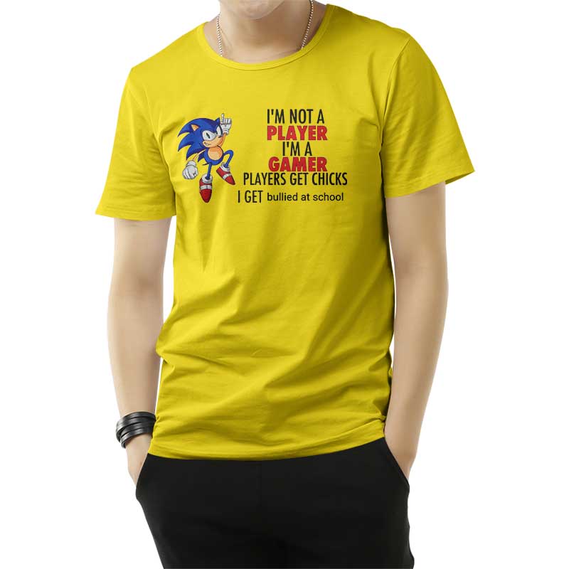 I'm Not Player I'm A Gamer Players Get Chicks I Get Bullied At School T-Shirt