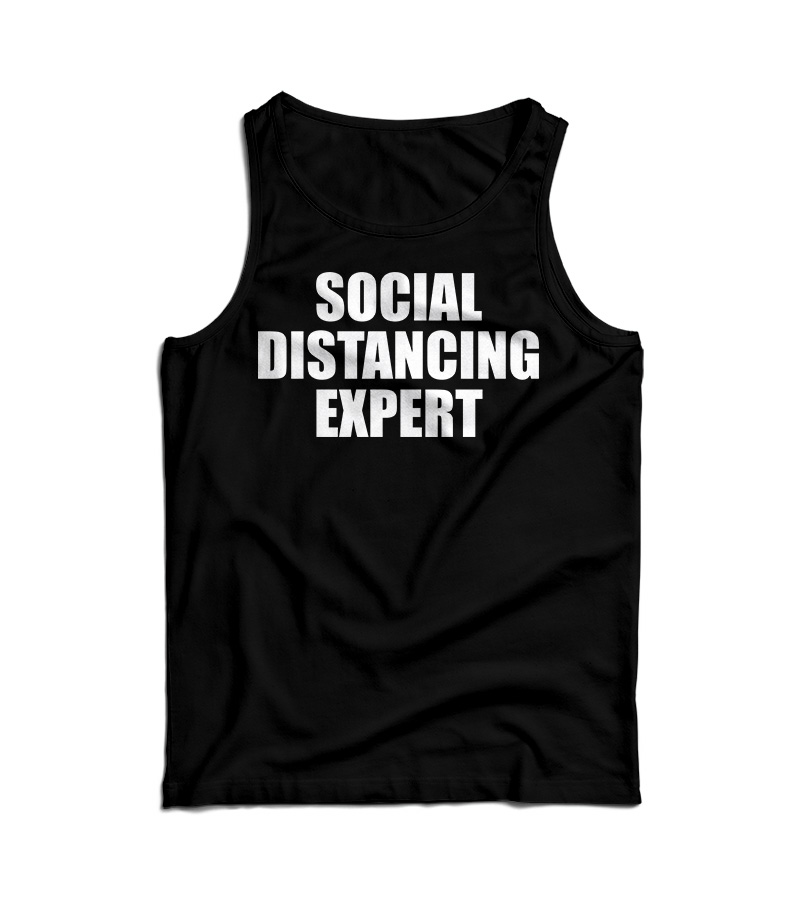 Social Distancing Expert Flu Virus Tank Top