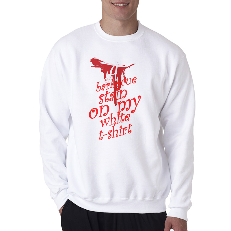 BBQ Stain On My White Sweatshirt