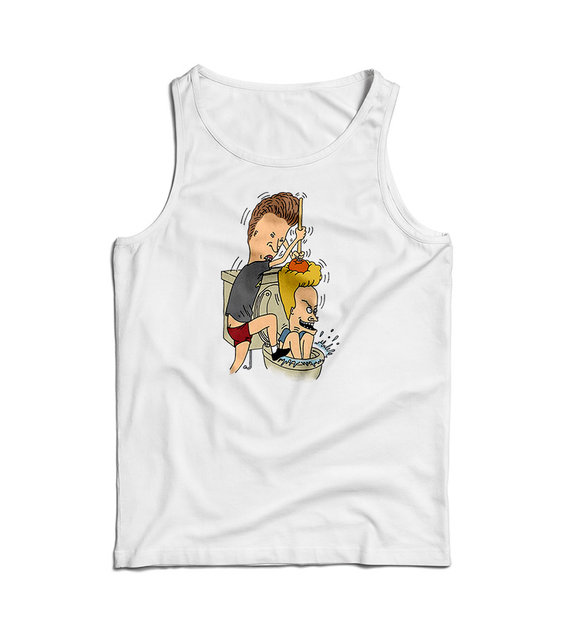 Beavis Butthead Toilet Funny Tank Top