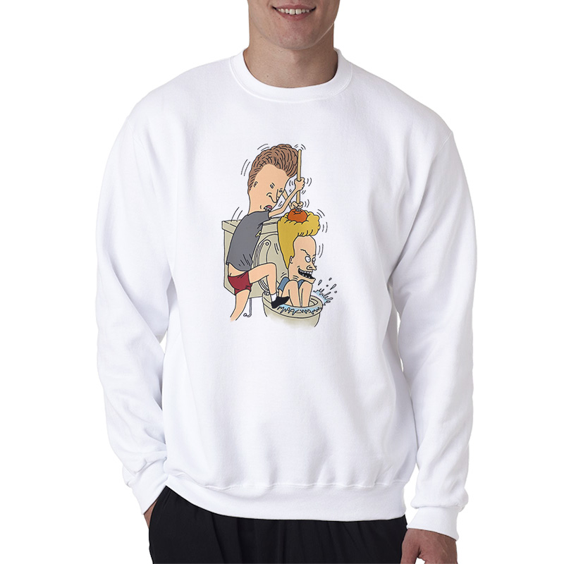 Beavis Butthead Toilet Funny Sweatshirt