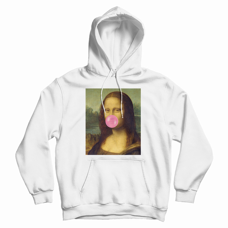 Bubble Gum Mona Lisa Parody Hoodie