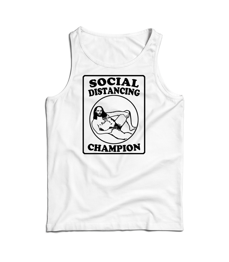 Creepy Speedo Guy Social Distancing Champion Tank Top