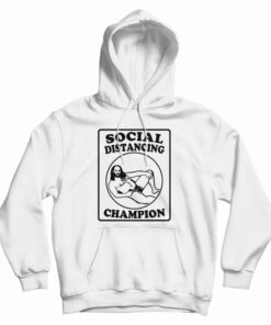 Creepy Speedo Guy Social Distancing Champion Hoodie