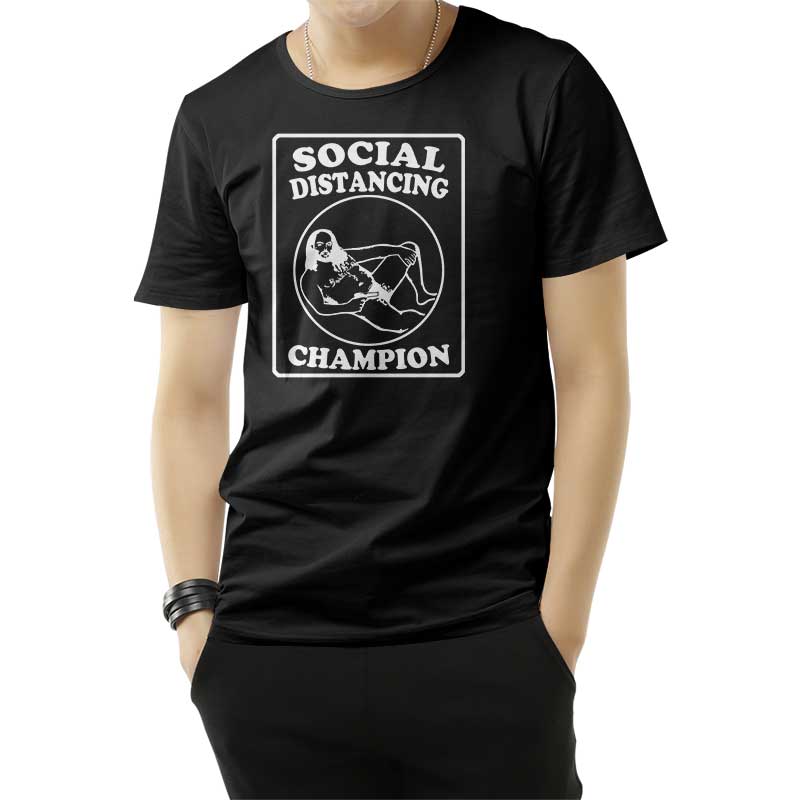Creepy Speedo Guy Social Distancing Champion T-Shirt