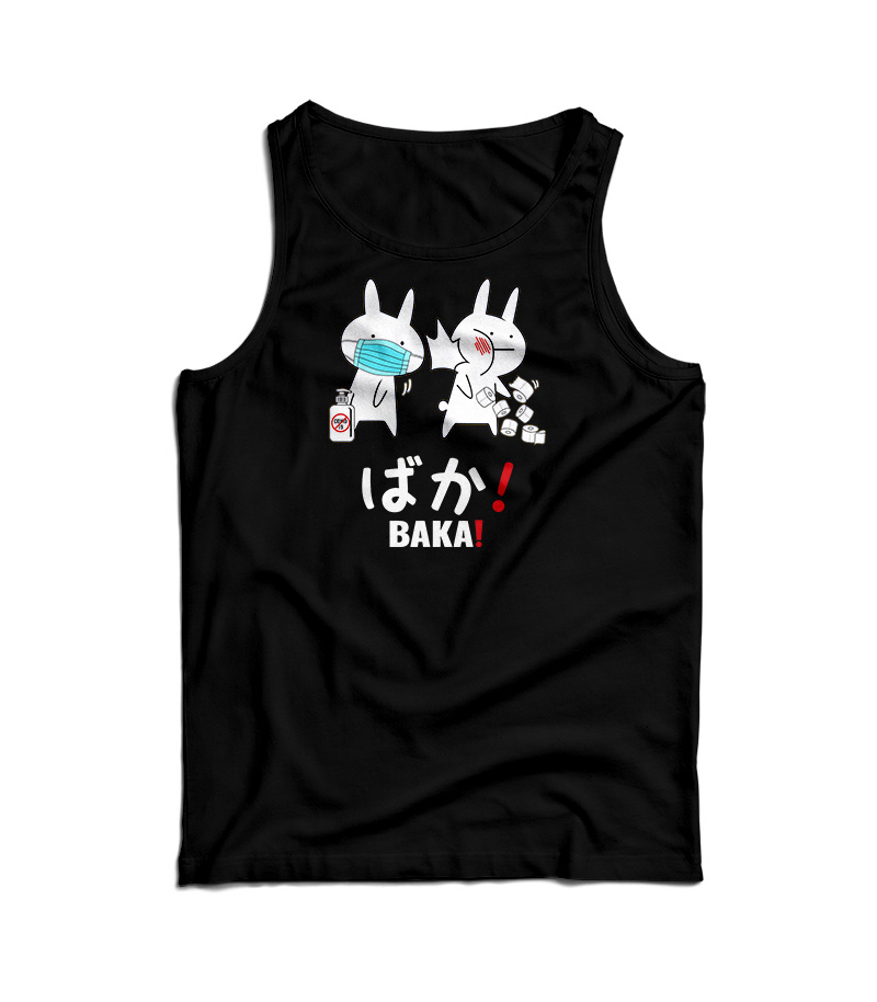 Funny Japanese Baka Rabbit Slap Tank Top