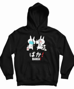 Funny Japanese Baka Rabbit Slap Hoodie