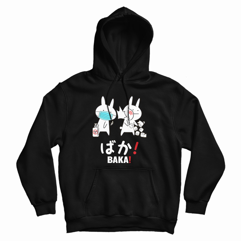 Funny Japanese Baka Rabbit Slap Hoodie
