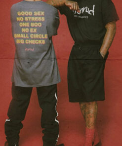 Good Sex No Stress One Boo No Ex Small Circle Big Checks T-Shirt