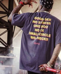 Good Sex No Stress One Boo No Ex Small Circle Big Checks T-Shirt