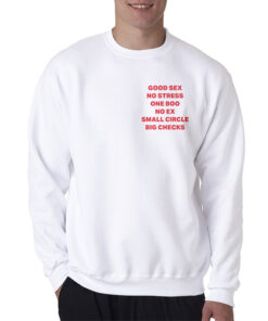 Good Sex No Stress One Boo Pocket Sweatshirt