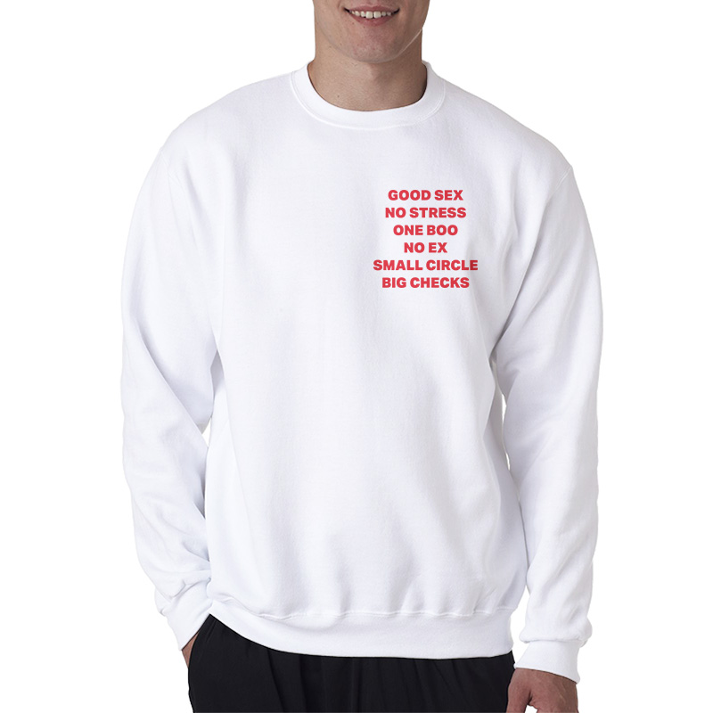 Good Sex No Stress One Boo Pocket Sweatshirt