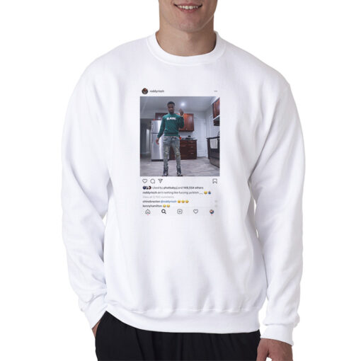 Roddy Ricch Instagram On Sweatshirt