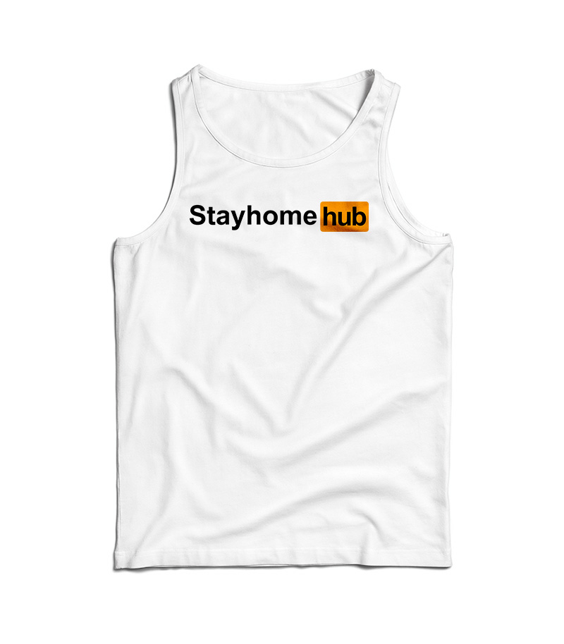 Stayhomehub Parody Pornhub Logo Tank Top