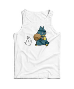 Bear And Chibi Totoro Tank Top