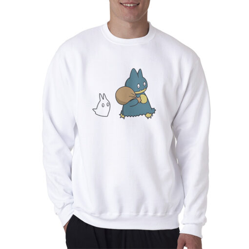 Bear And Chibi Totoro Sweatshirt
