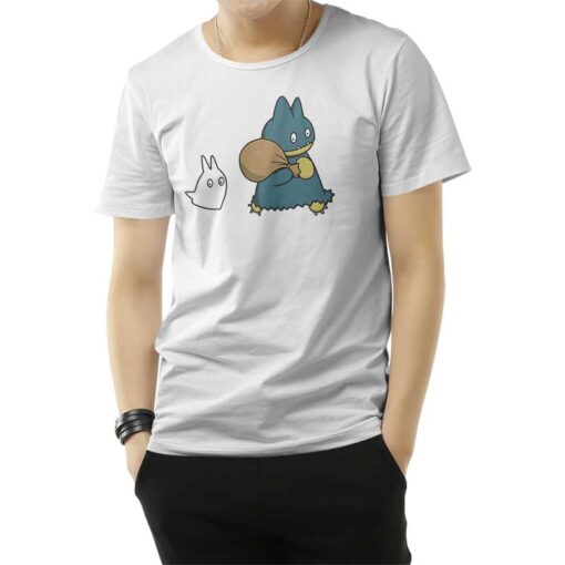Bear And Chibi Totoro T-Shirt