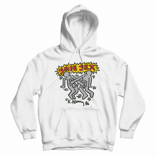 Harry Styles Keith Haring Safe Sex Hoodie