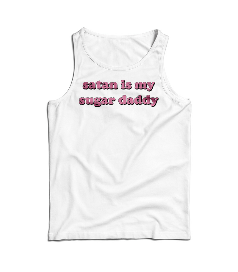 Satan Is My Sugar Daddy Girls Tank Top