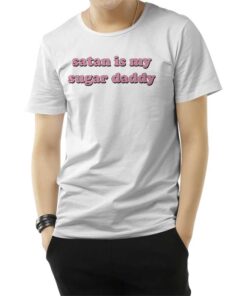 Satan Is My Sugar Daddy Girls T-Shirt