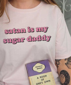 Satan Is My Sugar Daddy Girls T-Shirt