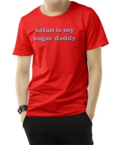 Satan Is My Sugar Daddy Girls T-Shirt