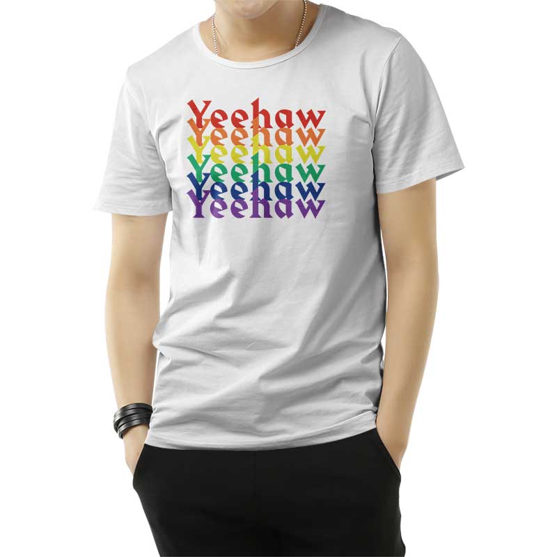 Yeehaw Rainbow Gift T-Shirt