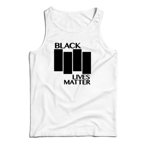 Black Lives Matter Black Flag Parody Tank Top
