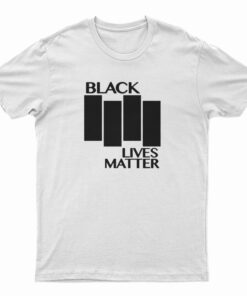 Black Lives Matter Black Flag Parody T-Shirt