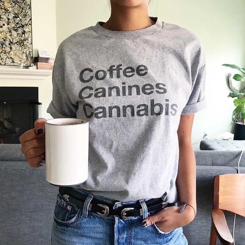 Coffee Canines Cannabis T-Shirt