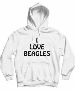I Love Beagles Hoodie