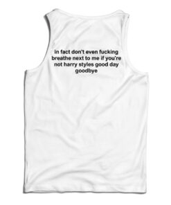 In Fact Don't Even Breathe Back Tank Top