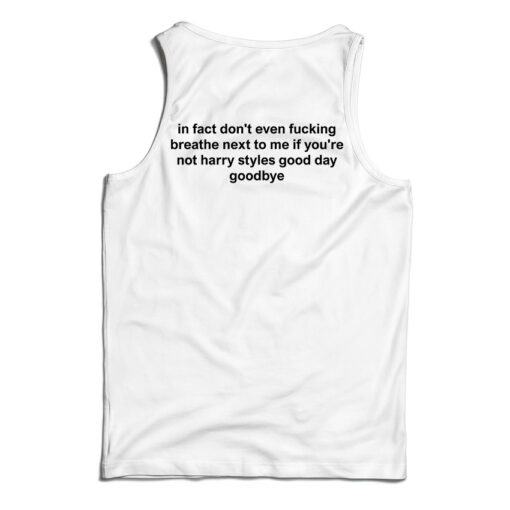 In Fact Don't Even Breathe Back Tank Top