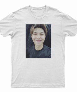 Namjoon Smiling At BTS T-Shirt