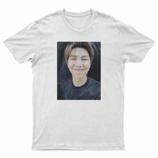 Namjoon Smiling At BTS T-Shirt