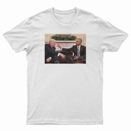 Obama Giving Donald Trump The Finger T-Shirt