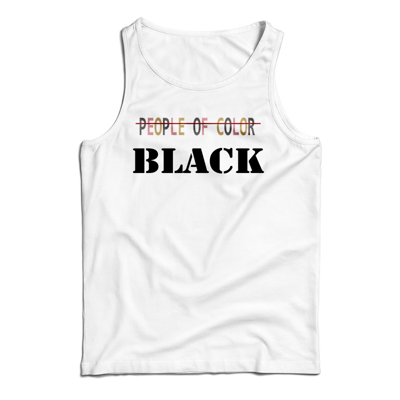 People Of Color Black Tank Top