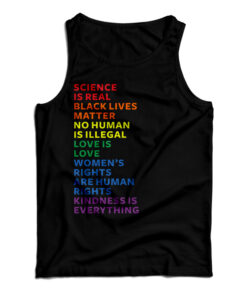 Science Is Real Black Lives Matter Tank Top