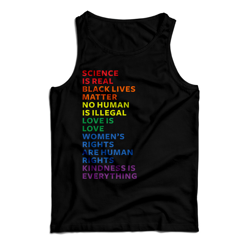Science Is Real Black Lives Matter Tank Top