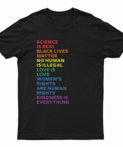 Science Is Real Black Lives Matter T-shirt
