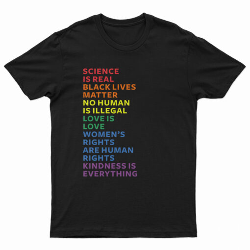 Science Is Real Black Lives Matter T-shirt