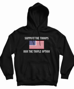 Support The Troops Run The Triple Option Hoodie