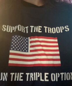 Support The Troops Run The Triple Option T-Shirt
