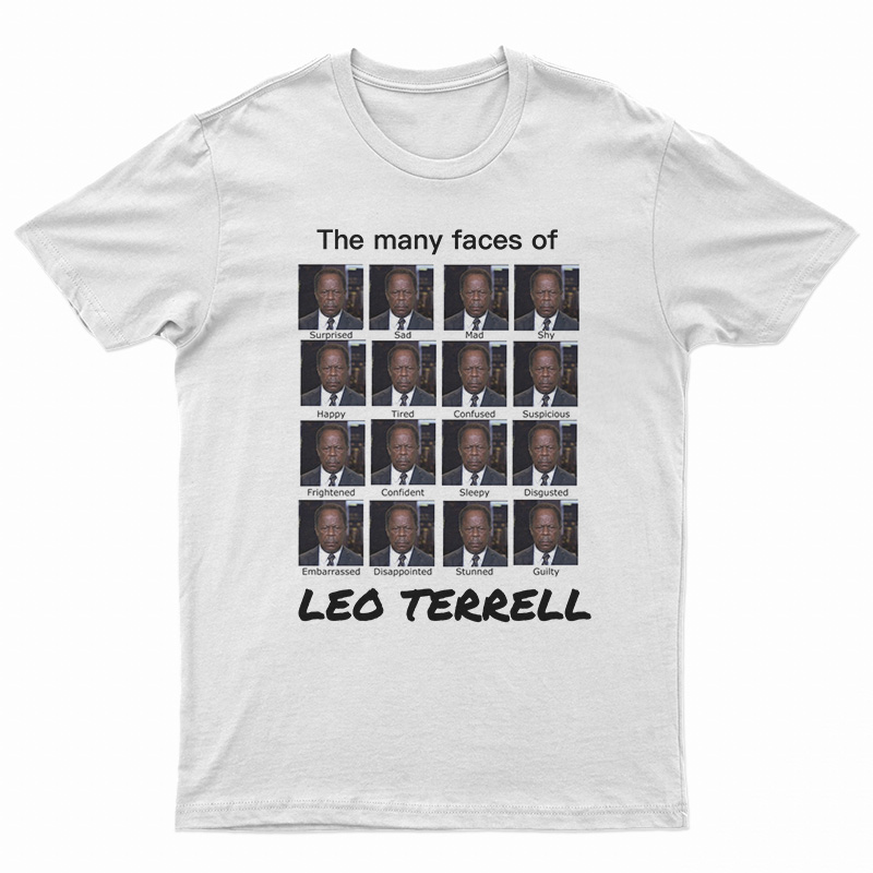The Many Faces Of Leo Terrell T-Shirt