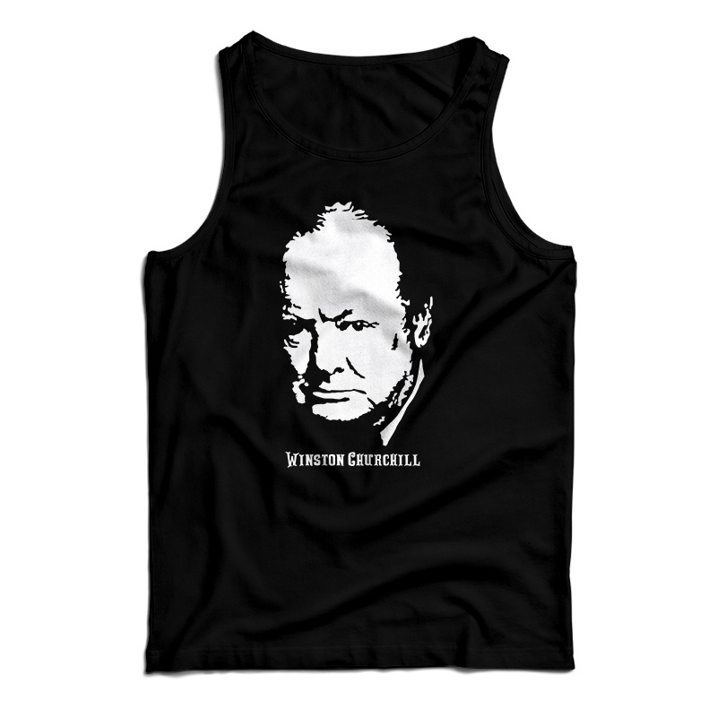 Winston Churchill Portrait Tank Top