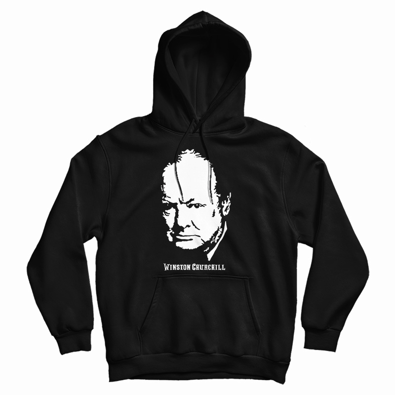 Winston Churchill Portrait Hoodie
